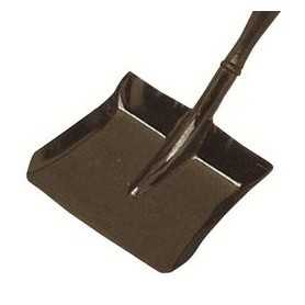 Metal dustpan-standard-wooden handle