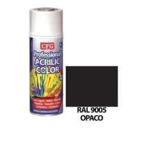 Acrilic color cfg - nero opaco - ml.400