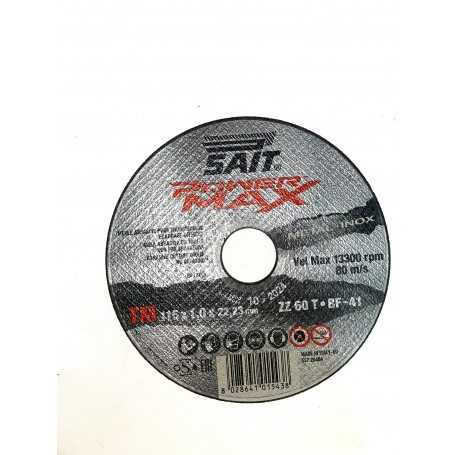 Sait powermax cutting disc - 115x1.0x22.23 - stainless steel zz 60t.