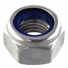 Self-locking nut - m 18 - stainless steel uni 7473