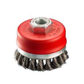 Cup brush m/twisted - art.240 - mm.70 - m14/wire 0,35