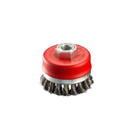 Cup brush m/twisted - art.240 - mm.70 - m14/wire 0,35