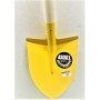 Pro tempered steel shovel - yellow - m/willow