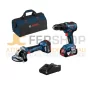 Kit gsb + gws - bosch - 2x4ah+gal+bag