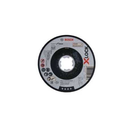 Bosch x-lock stainless steel cutting disc - 115x1.6 - flat