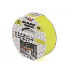 Reflective pvc tape - mm.50x33mt. - fluo yellow