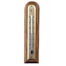 Moller wood thermometer - light walnut - rounded