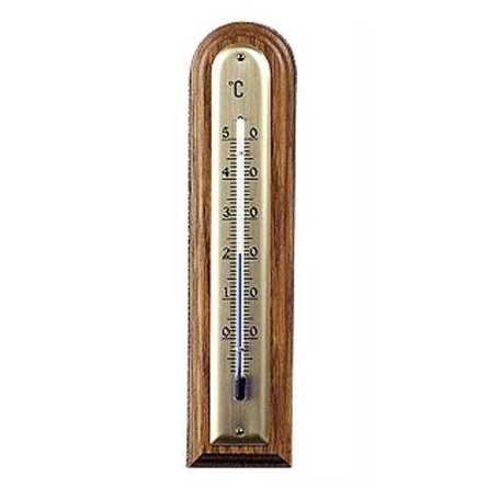 Moller wood thermometer - light walnut - rounded