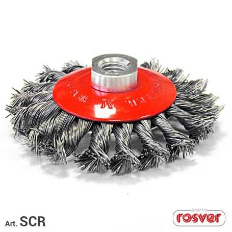 Twisted conical brush - scr-mm.115 - 14ma-acc.0,50