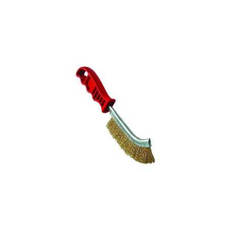 Spid brush - brassed - m / red - 0,30 mm.