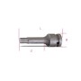 Socket wrench beta - 720me 6 - male hex.