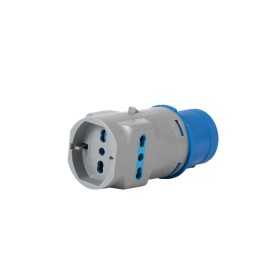 Industrial adapter - vb-73100 - 2p+t 16a 220v cee plug