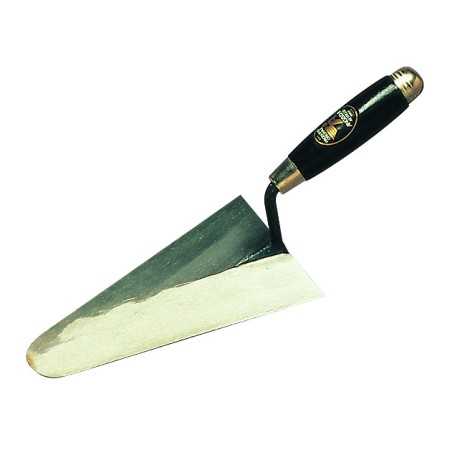 Narrow round tip trowel - cm.23 m/wood - black