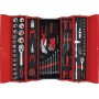 Tool box with 5 compartments - 86 pieces of tools -