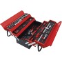 Tool box with 5 compartments - 86 pieces of tools -