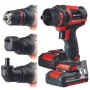 Einhell drill driver - te-cd 18/45 3xli - charger + 2x2.0ah