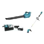 Makita kit - DUR190LZX3 brush cutter + DUB184Z blower including energy kit, charger + 18V-2X5AH battery