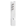 Rose ultra-flat straight plug - white - 16a - 3p/250v