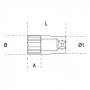 Socket wrench long, beta - 920al-21 - 1/2", 920AL21, BETA