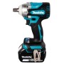 Makita impact wrench - dtw300rtjx - 1/2" - 2x 5ah