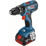 Bosch drill driver - gsb 18v-28 - 2 x2.0ah + lcase