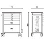 CASSETTIERE 6 DRAWERS GREY RSC24/6-G - Beta RSC24/6-G BETA RSC24/6-G