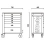 CASSETTIERE 7 DRAWERS GREY RSC24/7-G - Beta RSC24/7-G BETA RSC24/7-G