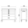 CASS.ANTIR.XL 7 DRAWERS RED RSC24AXL/7-R - Beta RSC24AXL/7-R BETA RSC24AXL/7-R