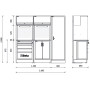 FURNITURE D - 2.1MT 2 MODULES + A1 CABINET - Beta RSC50 D BETA RSC50 D