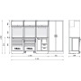 FURNITURE F - 3.2MT 3 MODULES + A2 CABINET - Beta RSC50 F BETA RSC50 F