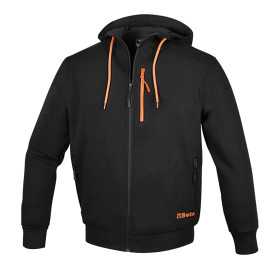 FELPE ZIP LUNGA C/CAPPUC. BLACK TG. XXXL - Beta 7665N XXXL BETA 7665N XXXL