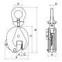 ARTICULATED PLIERS FOR VERTICAL LIFTING OF SHEET METAL 0.75T - Beta 8135 0.75 BETA 8135 0.75