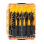 Wood drill bits 3 cutting edges - set of 6 -