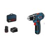 Mini Bosch Drill Driver - GSR 12V-15 - 2x2.0Ah+GAL12V-20+Bag