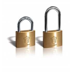 Padlock ft italy classic - mm.25 long bow - brass