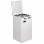 Parker 4-burner mobile stove, white - Model 541 GP