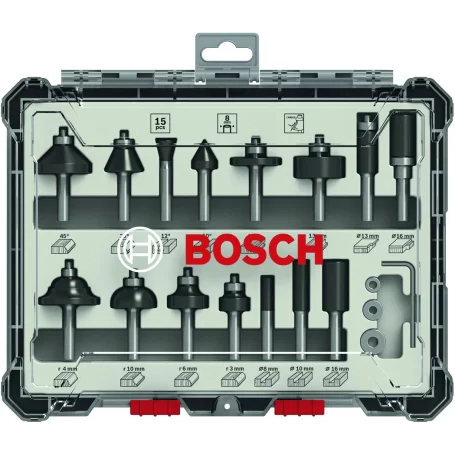 Cutters set of 15 piece BOSCH - mm.8