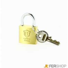 Padlock ft italy classic - mm.25 - brass