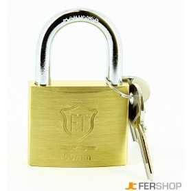 Padlock ft italy classic - mm.50 - brass