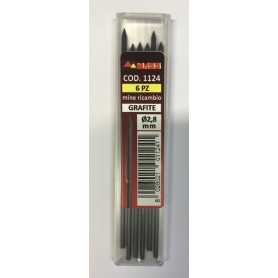 Mina spare pencil mass - 1124 - graphite - d.2,8