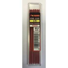 Mina spare pencil mass - 1125 - red - d.2,8