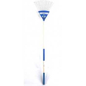 Broom leaves - flat teeth - c/handle supergrip