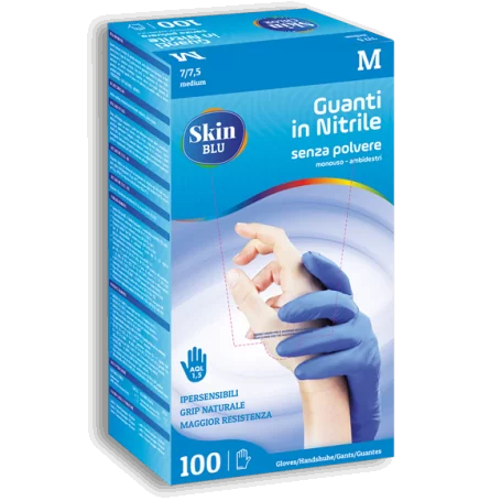 Gloves nitrile skinblu - tg.xl - pcs.100