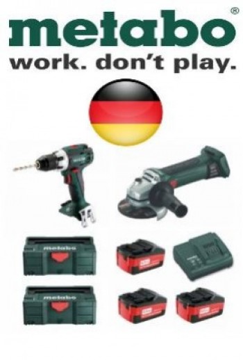 Kit Metabo: cordless drill and grinder 18 V!