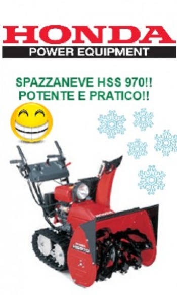 Offer snow blower Honda HSS 970: powerful!