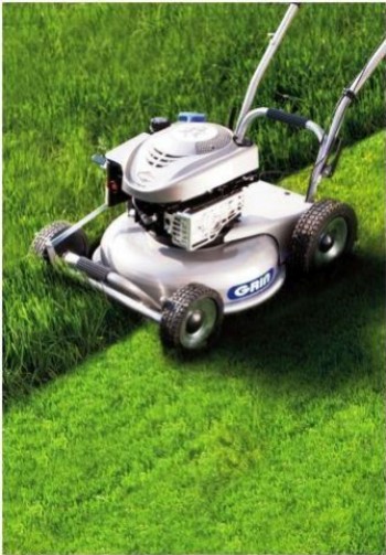 The mower Grin: everything on the mower the best cutting system mulching